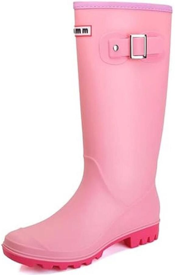 Hoge Waterdichte Rubberlaarzen Dames Antislip Wellington Boots voor Tuin en Regen