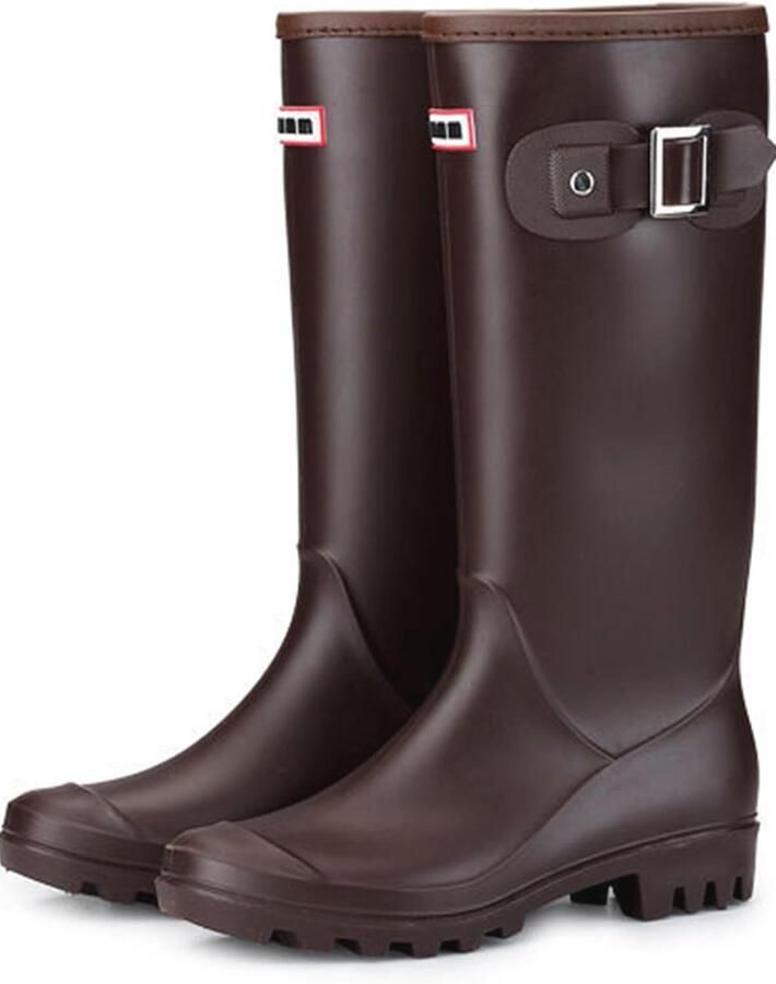 Hoge Waterdichte Rubberlaarzen voor Dames Antislip Wellington Boots en Tuinlaarzen