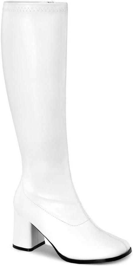 Hoge Witte Gogo Laarzen voor Dames