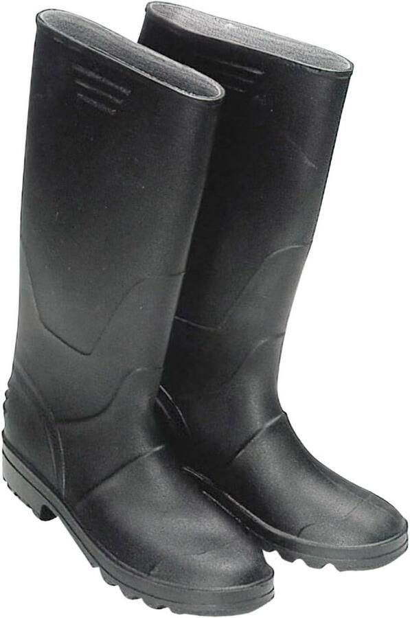 Hoge Zwarte Rubberlaarzen voor Werk en Buiten