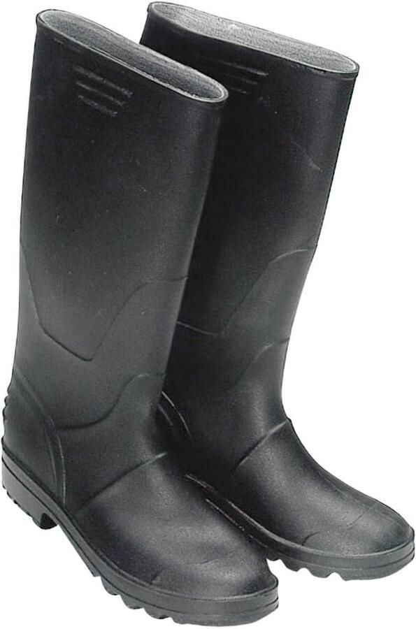 Hoge Zwarte Rubberlaarzen Waterdicht en Robuust
