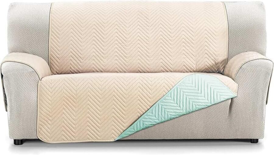 Home Bankovertrek Milano 2-zits XL Aquamarijn beige