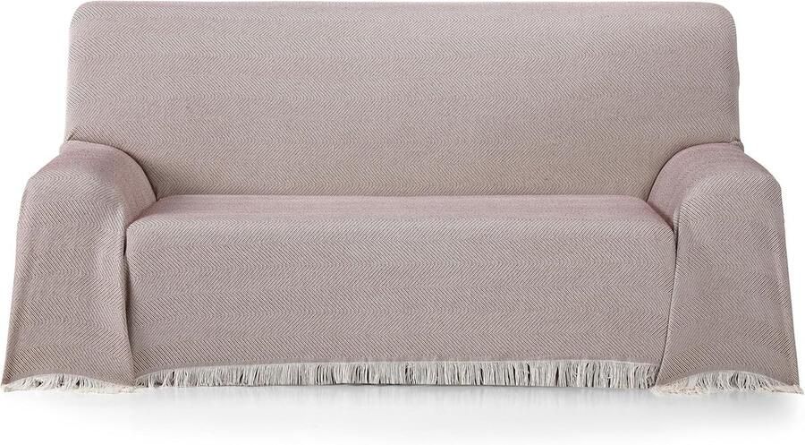 Home Multifunctionele foulard 80% katoen 20% polyester ecru granaat 130 x
