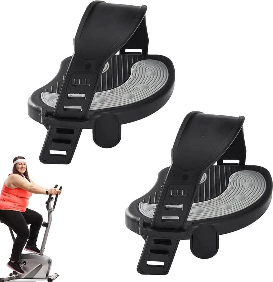 Hometrainer Pedalen Fietspedalen Spinningfiets Binnen Fietsen Verstelbare Pedaalrie 9 16 inch schroefdraad Zwart