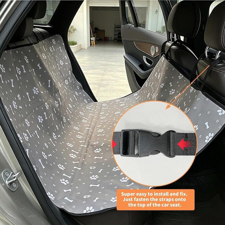 Hond hondenachterbank bescherming honden hondenstoel autoachterbank achterbankbeschermer waterdichte Oxford-stof afdekking voor autoachterbank en kofferbak