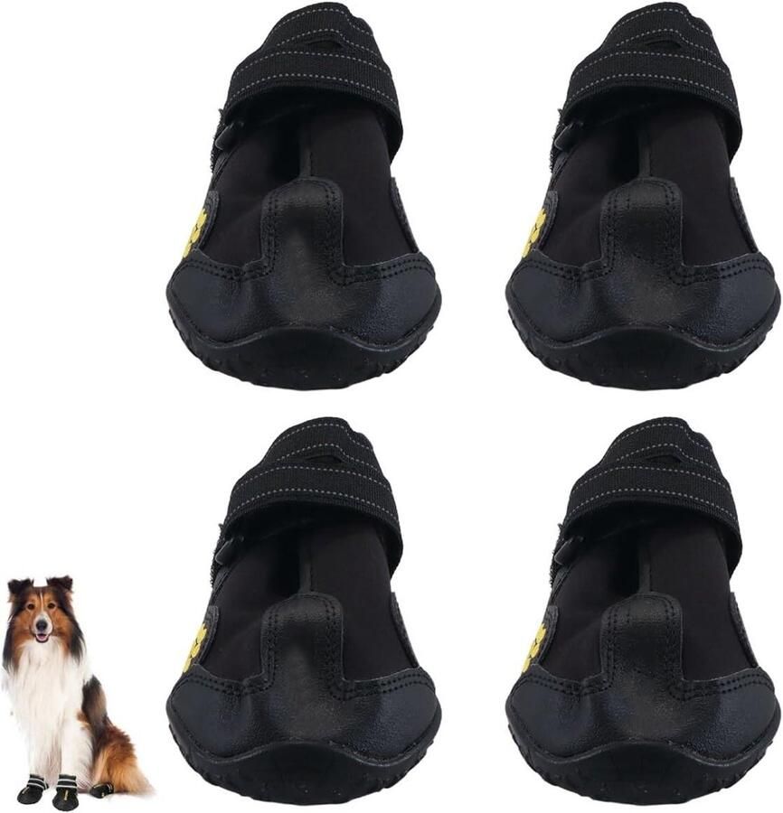 Honden Schoenen Laarzen Pootbeschermers Wandelen Buiten Antislip Waterdicht 8 x Meerkleurig