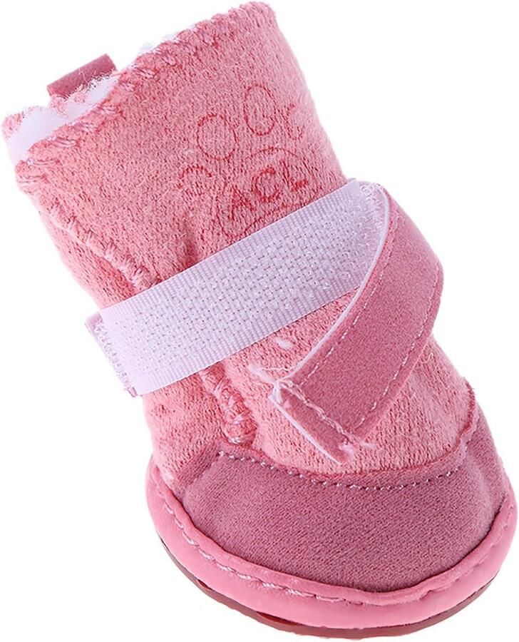Honden Schoenen Set van 4 Waterdichte en Antislip Bescherming voor Pootjes Ideaal voor Winterse Wandelingen met Kleine Honden