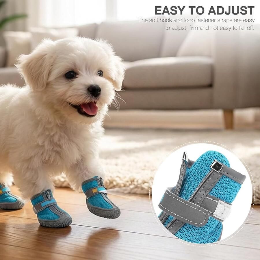 Honden Schoenen voor de Zomer Ade d Outdoor Mesh met Antislip Rubber Zolen voor Bescherming en Comfort