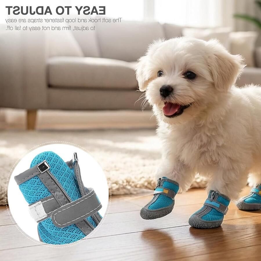 Honden Schoenen voor Zomer Ade d Outdoor Mesh Antislip Rubber Zolen Bescherming tegen Krassen en Likken