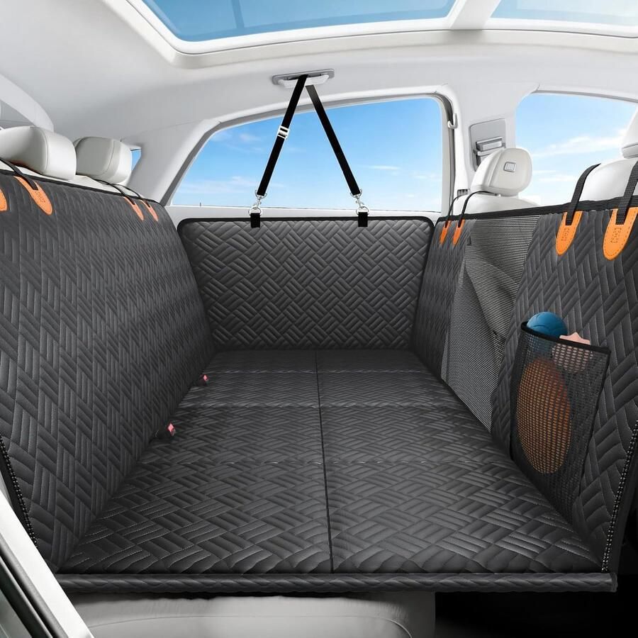 Hondenautostoelhoes voor achterbank harde achterbankverlenging voor honden ondersteunt 180 kg achterbank huisdierhoes hondenhangmat voor auto SUV en vrachtwagens