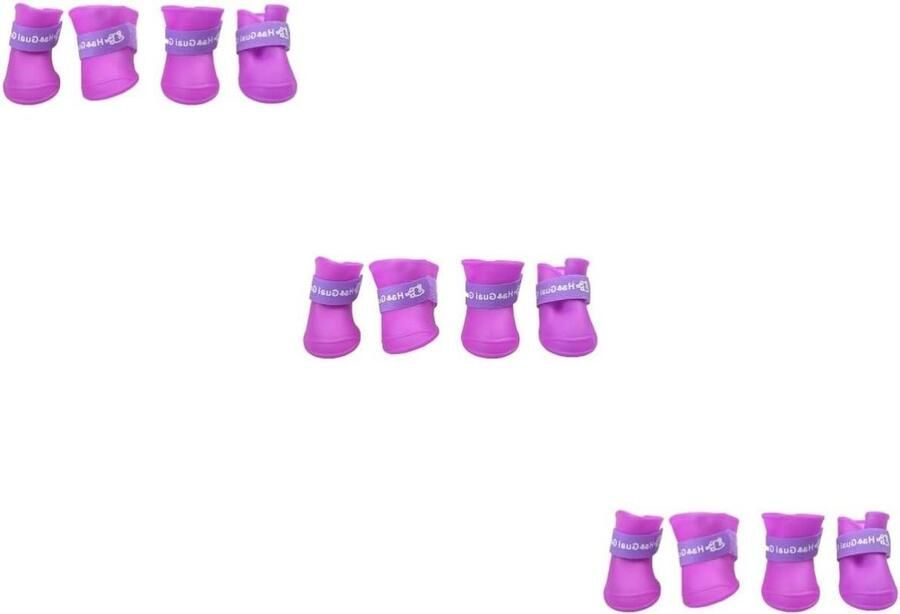 Hondenlaarsjes Pootbeschermers Bescherming poten Antislip en waterdicht 3 stuks Paars