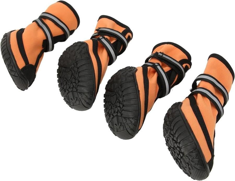 Hondenlaarzen Hondenschoenen Pootbeschermers Outdoor Activiteiten Waterdicht Antislip Maat L Zwart