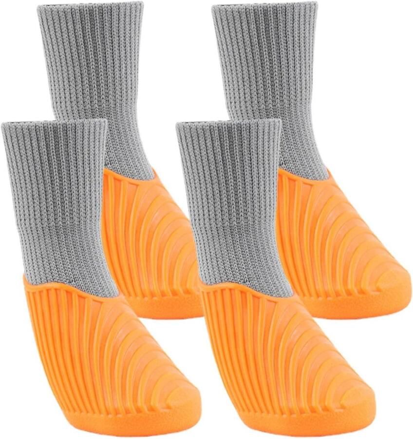 Hondenlaarzen Hondenschoenen Poten Bescher Antislip Elastisch 4 Stuks Zwart
