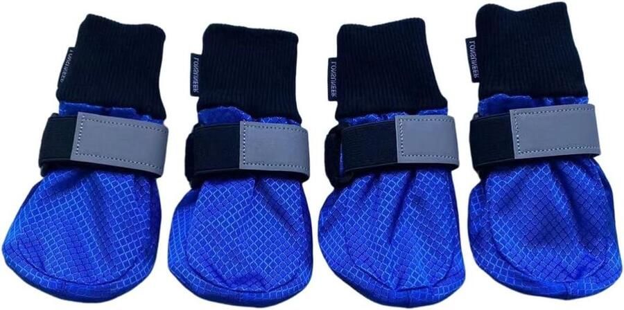 Hondenlaarzen Pootbeschermers Bescherming Buiten Waterdicht Antislip Maat Medium Blauw