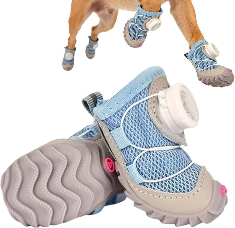 Hondenlaarzen Hondenschoenen Pootbescherming Antislip zolen Kleine honden Zwart