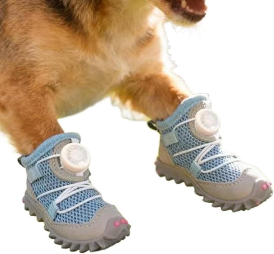 Hondenlaarzen Pootbeschermers Outdoor Wandelen Waterdicht Antislip 5x4x Zwart