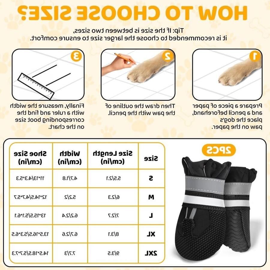 Hondenlaarzen voor Bescherming van Pootjes Waterdicht Antislip en Comfortabel