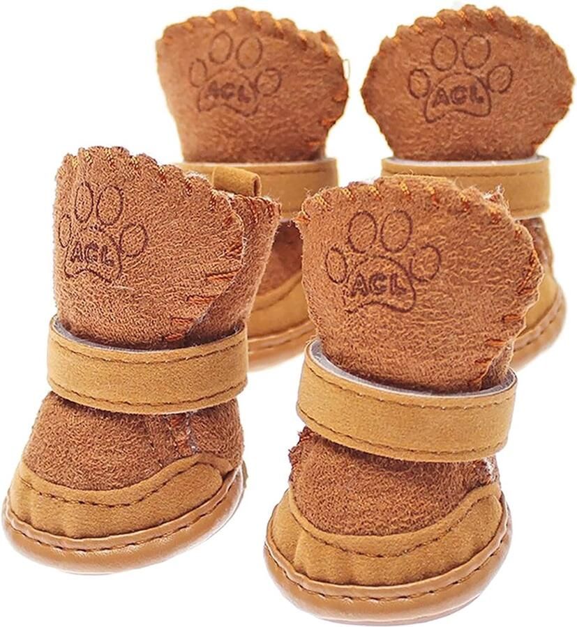 Hondenlaarzen voor Kleine Honden Bescherming voor Pootjes Winterse Non-Slip Snowboots Comfortabele en Duurzame Hondenboots