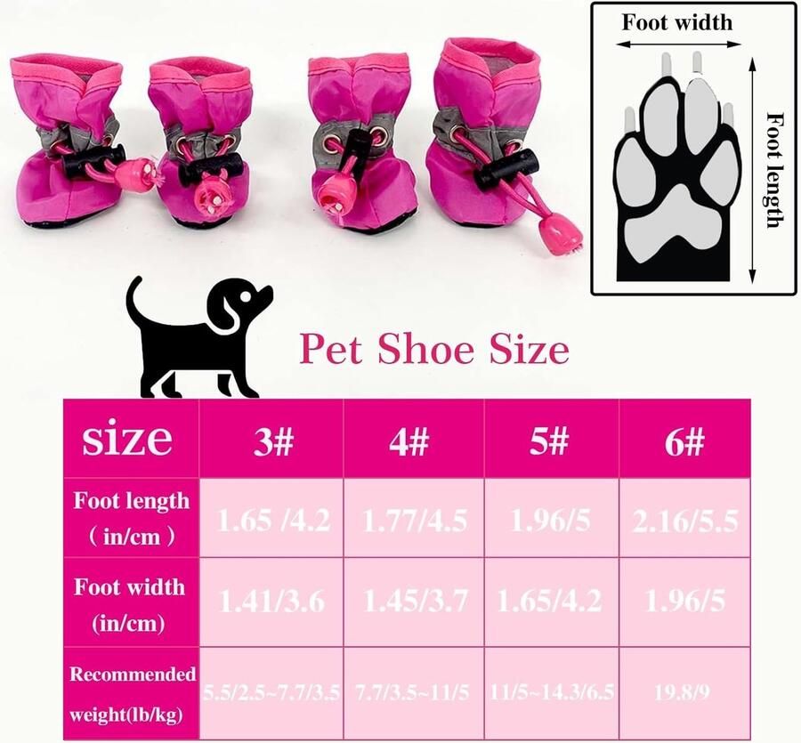 Hondenlaarzen voor Kleine Middelgrote en Grote Honden met Reflecterende Band Antislip Schoenen voor Hittebestendige Pootbescherming en Comfort voor Huisdieren