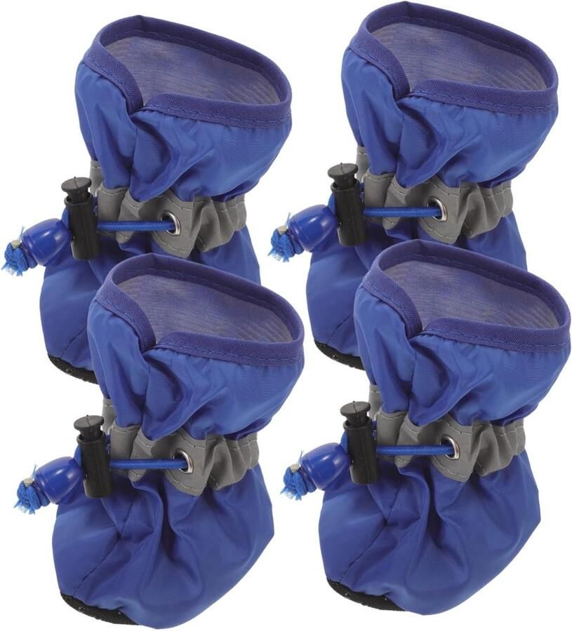 Hondenschoenen Hondenlaarsjes Pootbeschermers Wandelen en Trainen Ade d en Antislip 6.5x5.5x Blauw