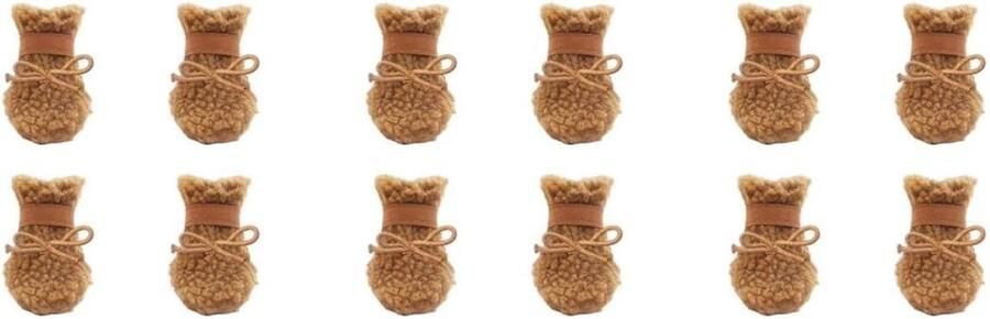 Hondenschoenen Pootbeschermers Laarsjes Poten Bescher Waterdicht Ontwerp 5.5x Bruin