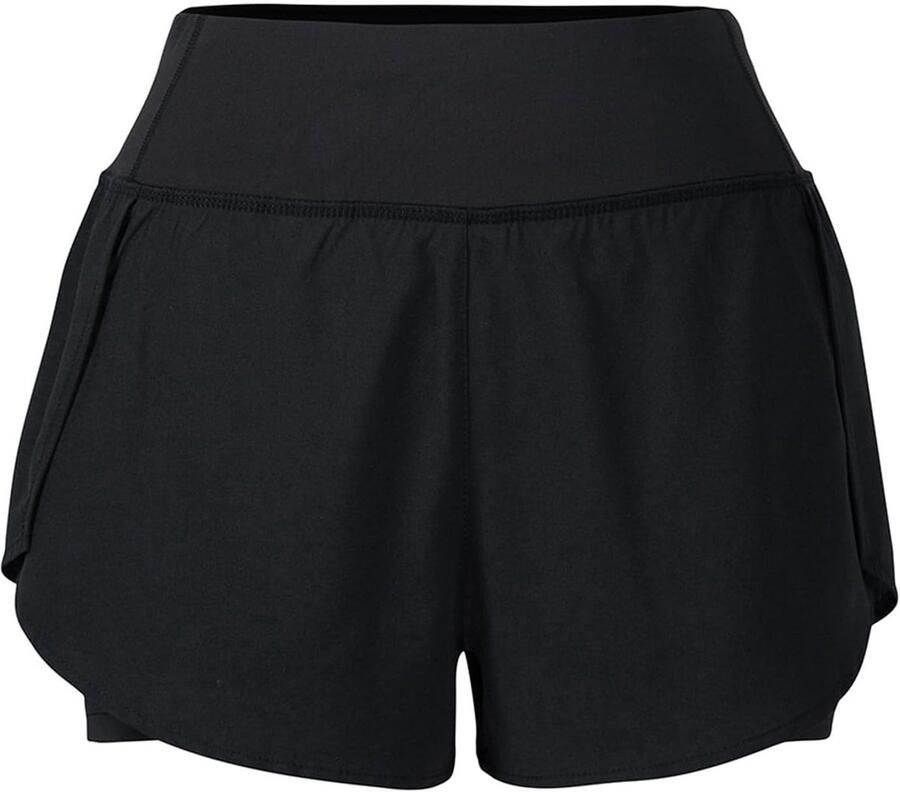 Hoogwaardige Dames Wandelschoenen met Hoge Taille Dubbele Laag Jogging Shorts Sportieve Leggings voor Fitness en Ademend Comfort