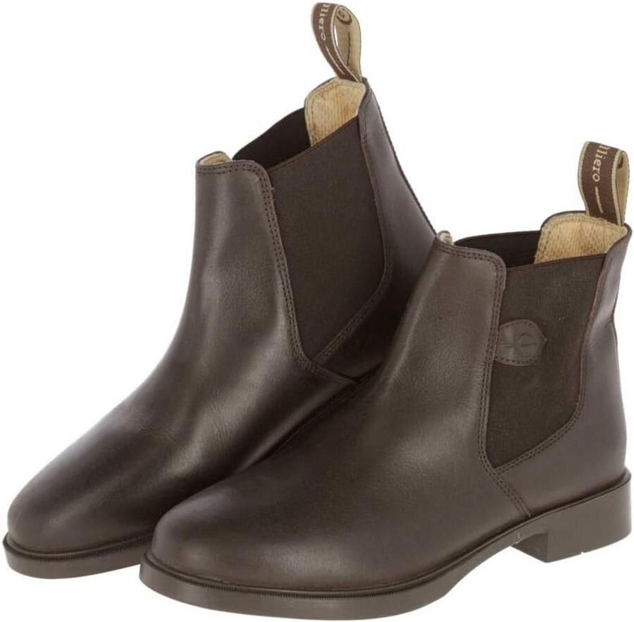 Hoogwaardige Donkerbruine Lederen Rijlaarzen Comfort en Grip