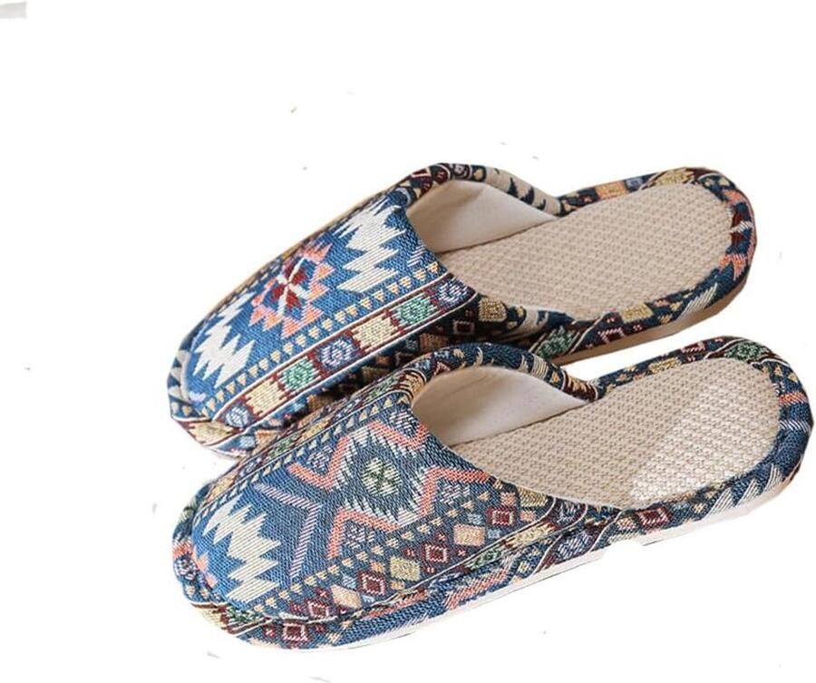Hoogwaardige pantoffels voor dames winterpatroon wasbare gastenslippers uniseks antislip
