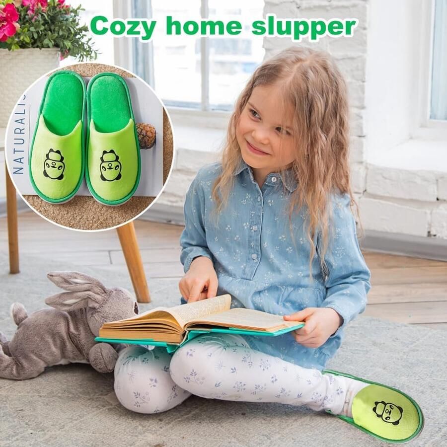 Vouwbare en Wasbare Antislip Slippers voor Thuis en Hotel Geschikt voor nen en Kinderen Groene L XL - Foto 2