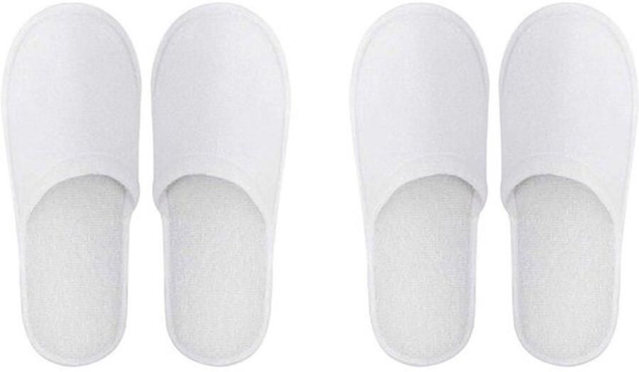 Hotel Slippers Wegwerp Slippers Badstof Slippers Set van 2 Paar Universele Maat Geschikt voor Bruiloften Wegwerpslippers