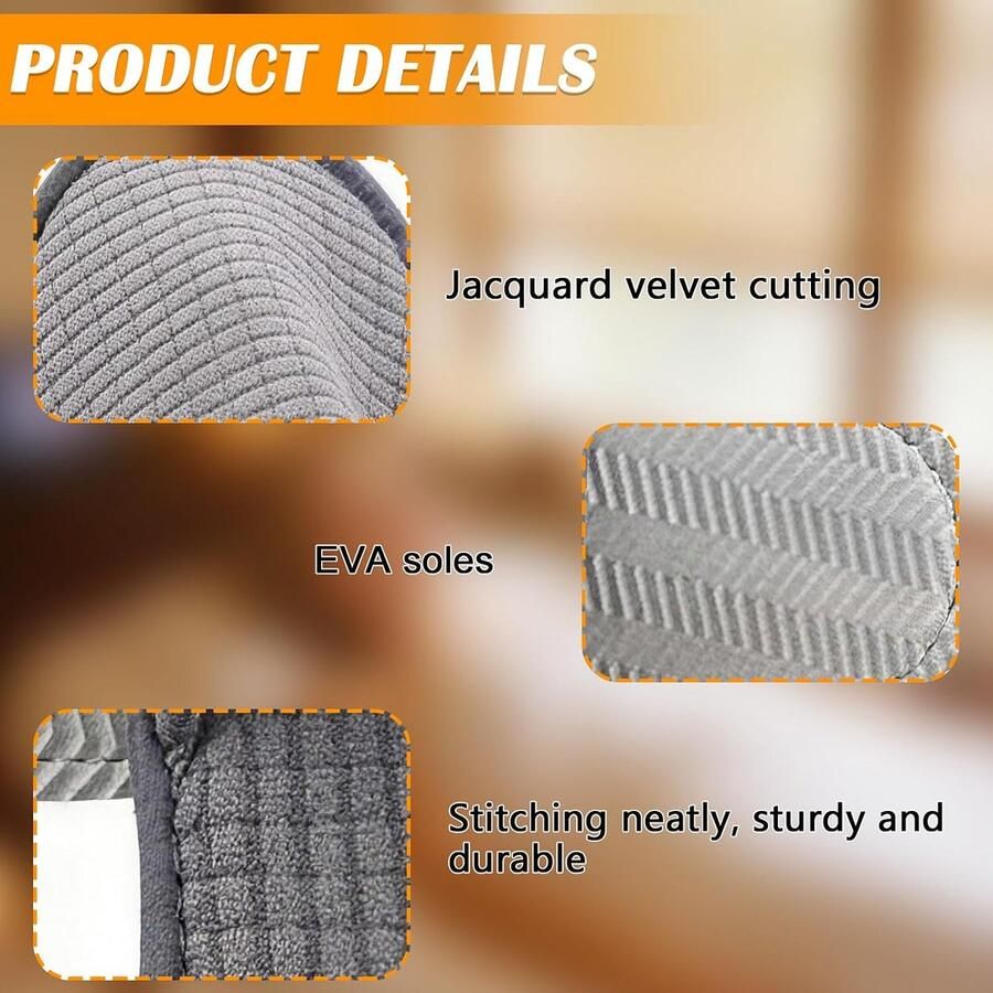 Hotelpantoffels 10 paar Dikke antislip jacquard-badstof Comfortabele slippers Ideaal voor gasten ShopVlot