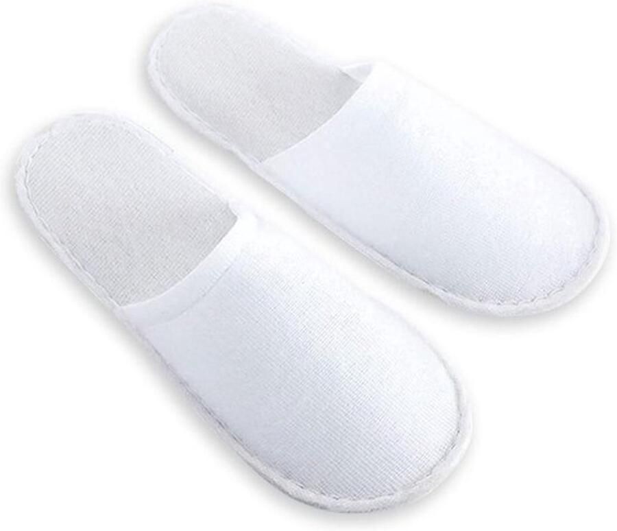 Hotelslippers voor gasten en reizen 4 paar pantoffels voor hotel spa thuis wit 32 X-Smal