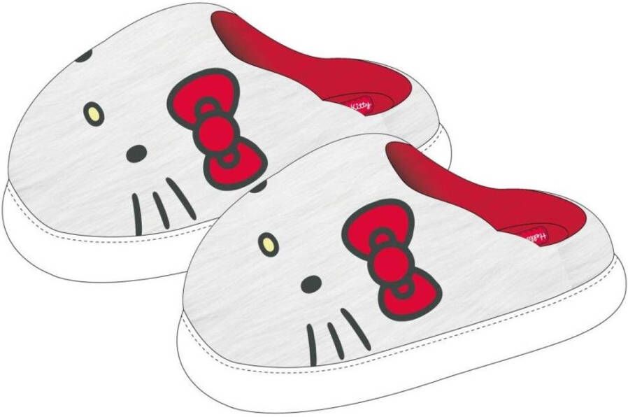 Hello Kitty Sloffen Wit Dames & Meisjes Warm & Zacht Antislip Zool Officieel Sanrio