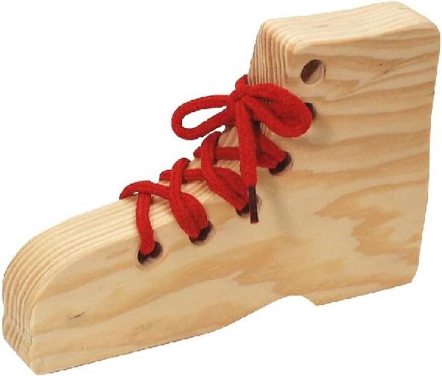 Leren Schoenen Oefenschoen Schoenveters Leren Houten Basis Natuurlijk