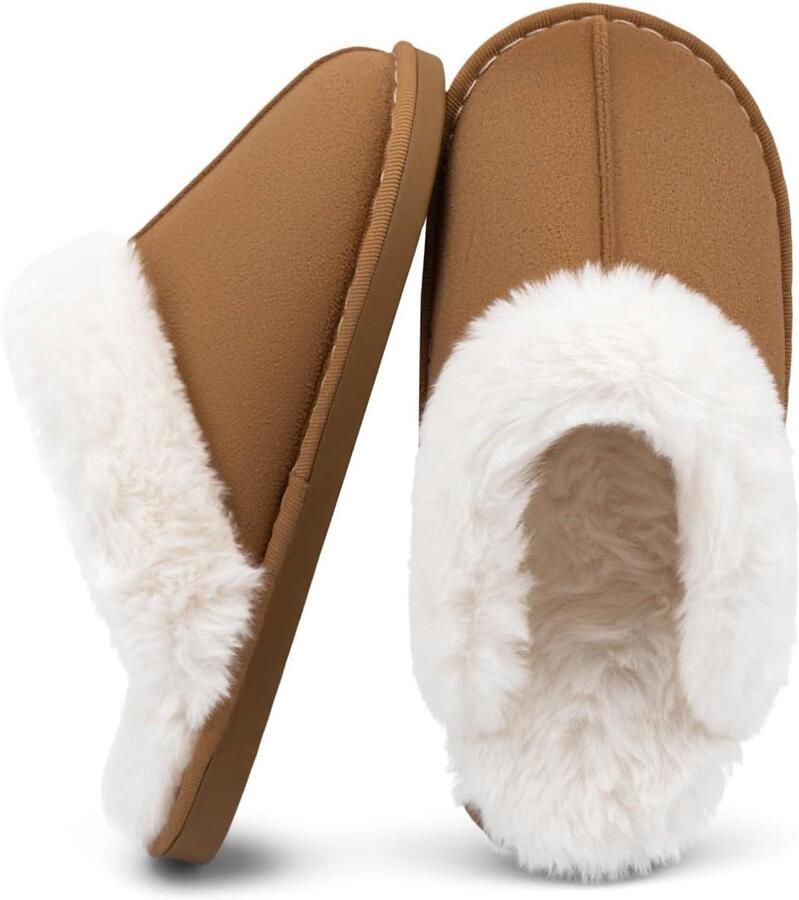 Huis Slipper Binnen Schoenen Ontspannen Thuis Traagschuim Zool Unisex Maten Bruin