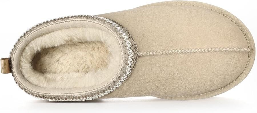 Huis Slippers Echt Suède Pluizige Winter Slipper Gezellige Harige Warme Schoenen Binnen Outdoor