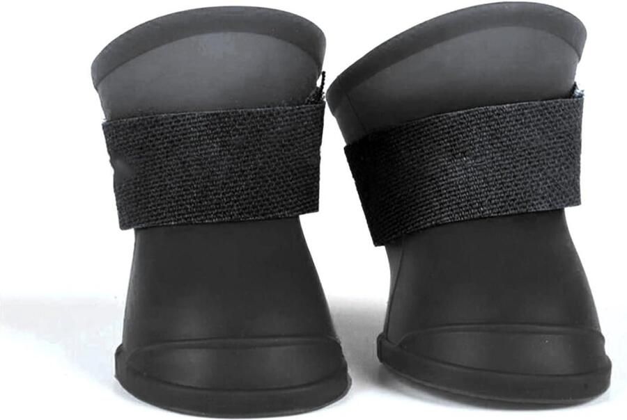 Huisdierschoenen Hondenlaarsjes Poten Bescher Antislip Zolen 2 Paar Zwart Blauw