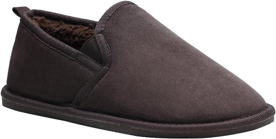 Huislaarzen Heren Comfortabele pantoffels Binnenhuis comfort Antislip zool Ronde neus Pluche voering