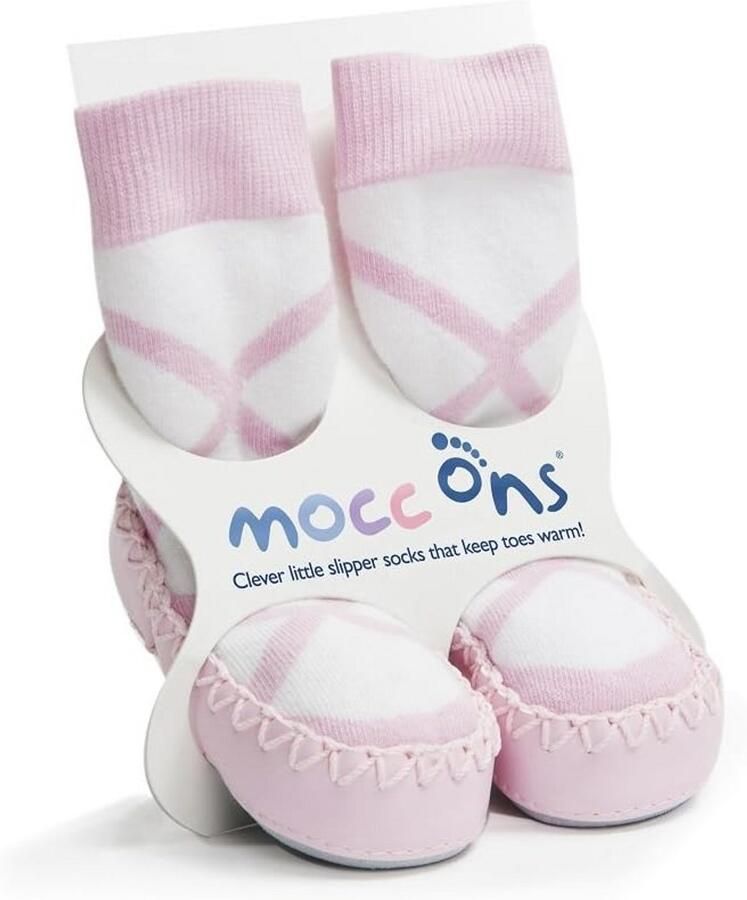 Huisschoenen Ballerina SLiPPER Sokken met Lederen Zolen voor Peuters Meerkleurig