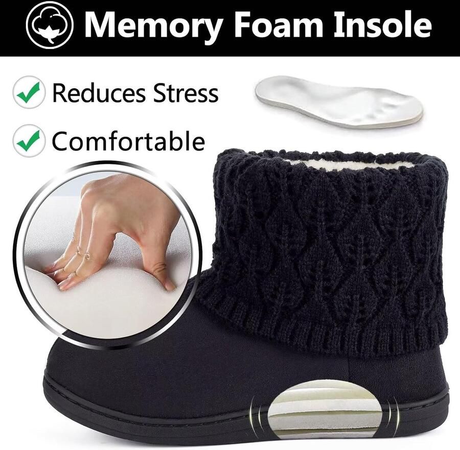 Huisschoenen nen winter warm sloffen comfortabel ideaal voor binnen SnelShoppen
