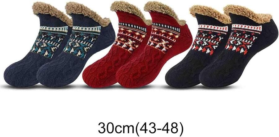 Huissokken voor en pantoffelsokken voor nen wintersokken voor binnen knuffelsokken gebreide vloersokken warme wintersokken dikke kerstsokken warmtesokken XL