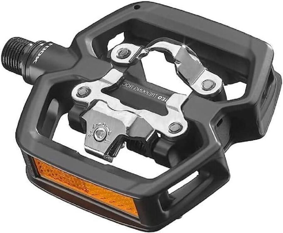 Hybride Fietspedalen Aluminium Pedalen All-Terrain Fietsen Dubbelzijdig Gebruik 40 Gram Zwart