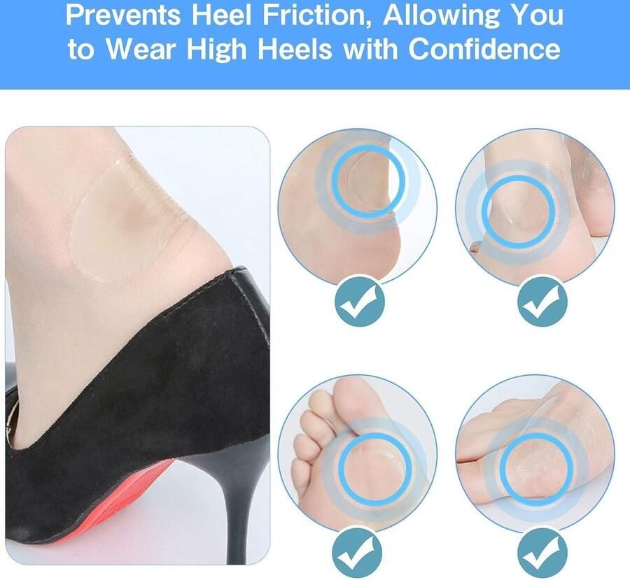 Hydrocolloïde Blisterpleisters 30 Stuks Waterdichte Patches voor Hielen Tenen en Vingers Bescherming van de Huid tijdens Activiteiten zoals Wandelen