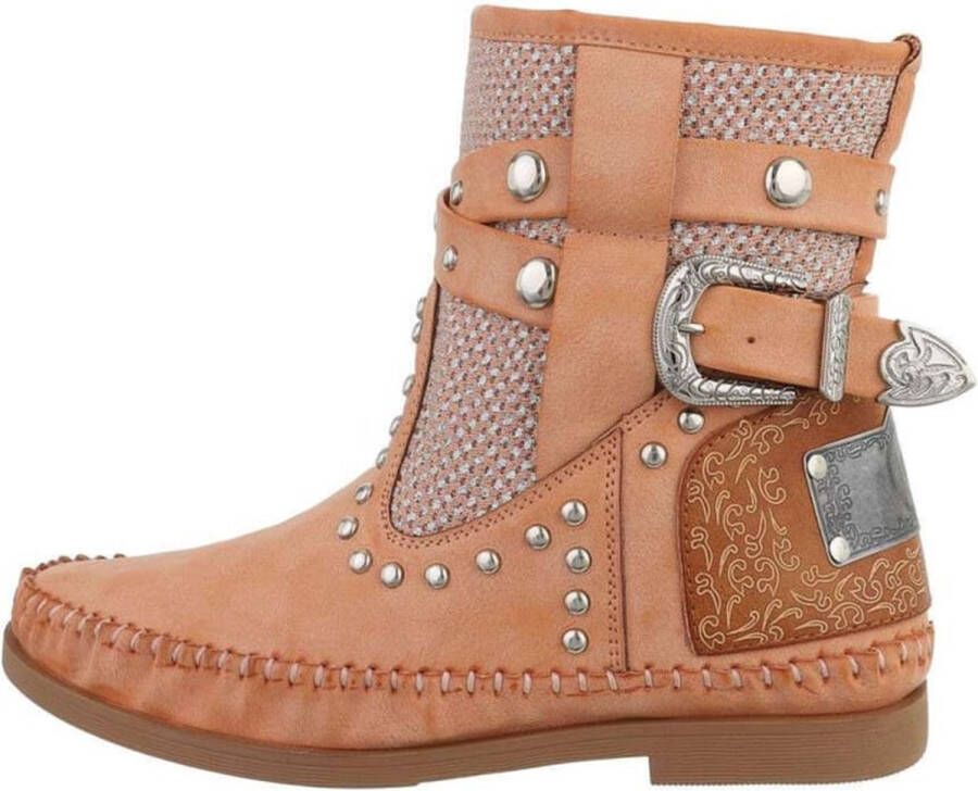 Ibiza laars festival cow western Soepele laarzen trendy imitatieleer pink