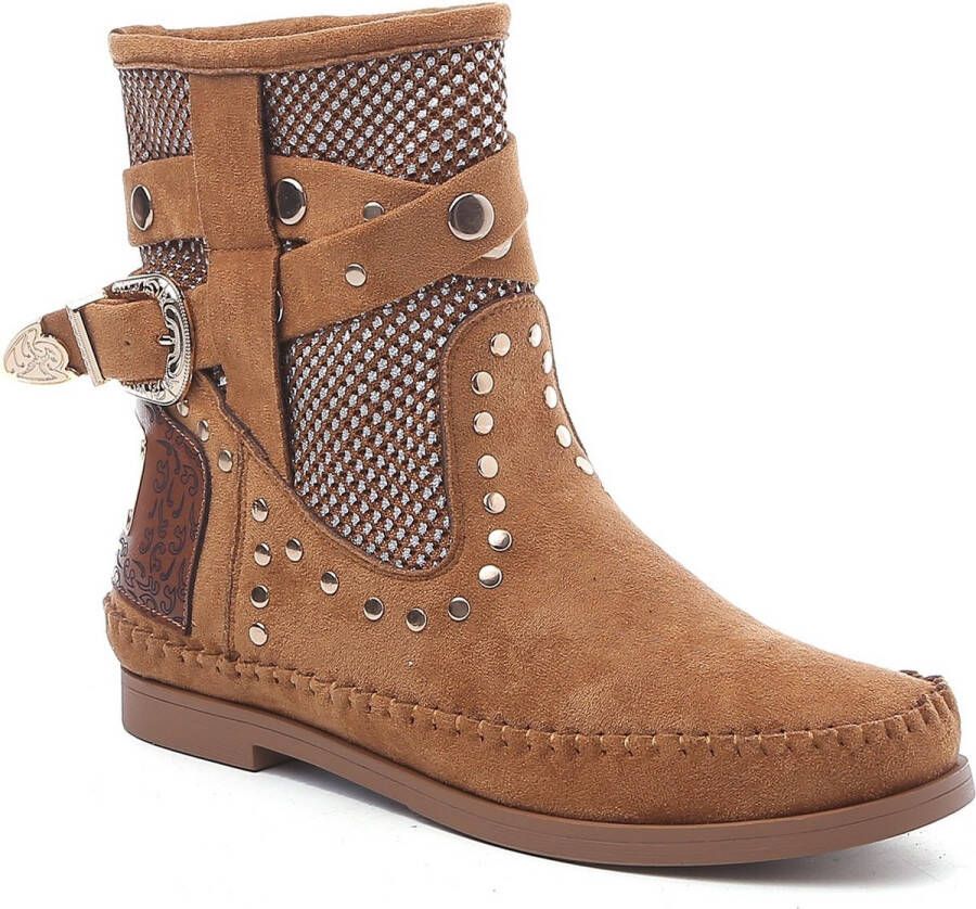 Ibiza laars festival cow western Soepele laarzen trendy suedine camel