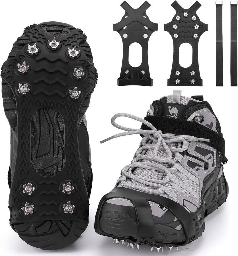 Ice Snow Grips Anti-Slip Shoes Traction Cleats Winter Walker Walking on Ice Snow Spikes Snow Traction - Foto 1