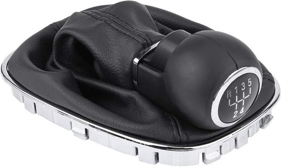 IMstore Schakelknop Corsa D Comfortabele Gear Lever Zwart Faux Leather Boots Perfecte pasvorm voor auto Inclusief schakelcuff