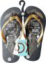 LONERIACCO Indiana teenslipper zwart goud met strass steentjes - Thumbnail 2