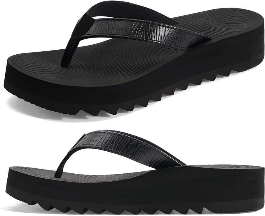 Infradito Donna Comode Yoga Mat Piattaforma Leggero Sandali Vestito Donne Estate Slip On Spiaggia Flip Flops Morbido Cuscino Letto a Piedi