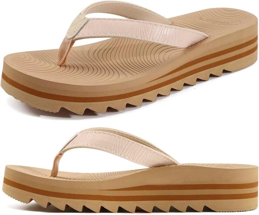 Infradito Donna Comode Yoga Mat Piattaforma Leggero Sandali Vestito Donne Estate Slip On Spiaggia Flip Flops Morbido Cuscino Letto a Piedi